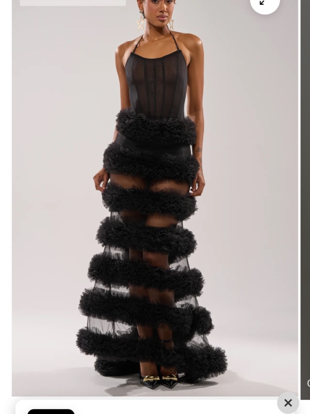 AKIRA QUEEN OF EVERYTHING MAXI DRESS Size XLXL